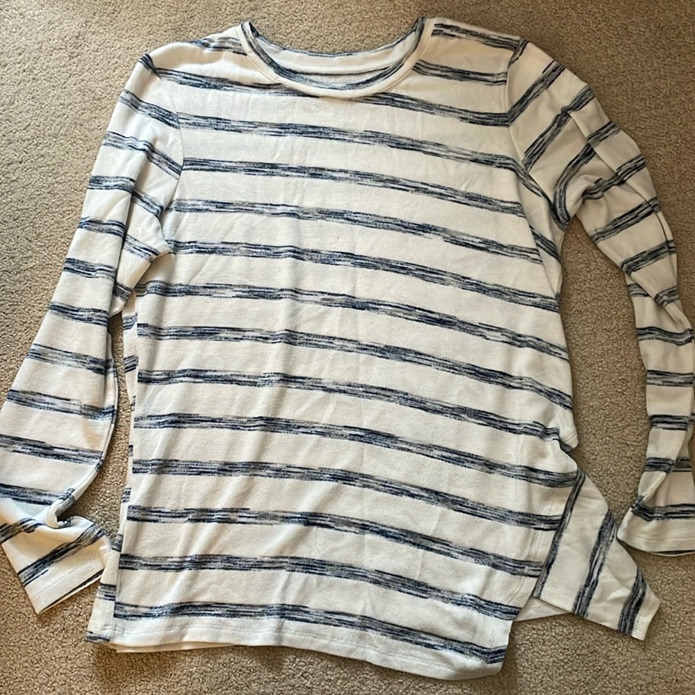 Space dye striped t-shirt